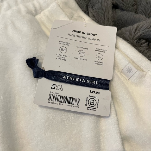 NWT Athleta Jump In Terry Skort Size L/12 - Picture 7 of 11